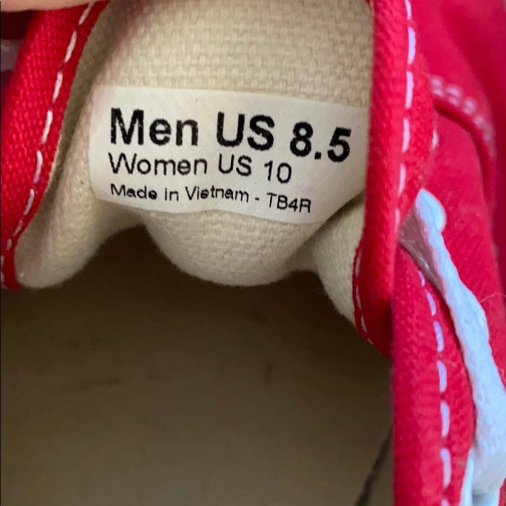 Red Vans - Picture 2 of 3